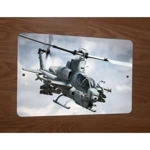 AH-1Z Viper Helicopter‎ 8x12 Metal Wall Sign
